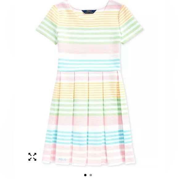 Polo Ralph Lauren Other - Polo by Ralph Lauren Green and Blue Pleated Sundress